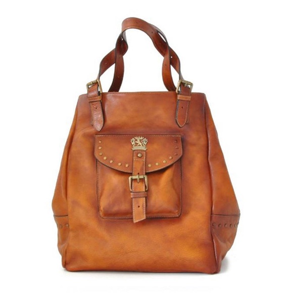 Anthropologie Orange Tote Bag with Structured Design - Picture 6 of 6